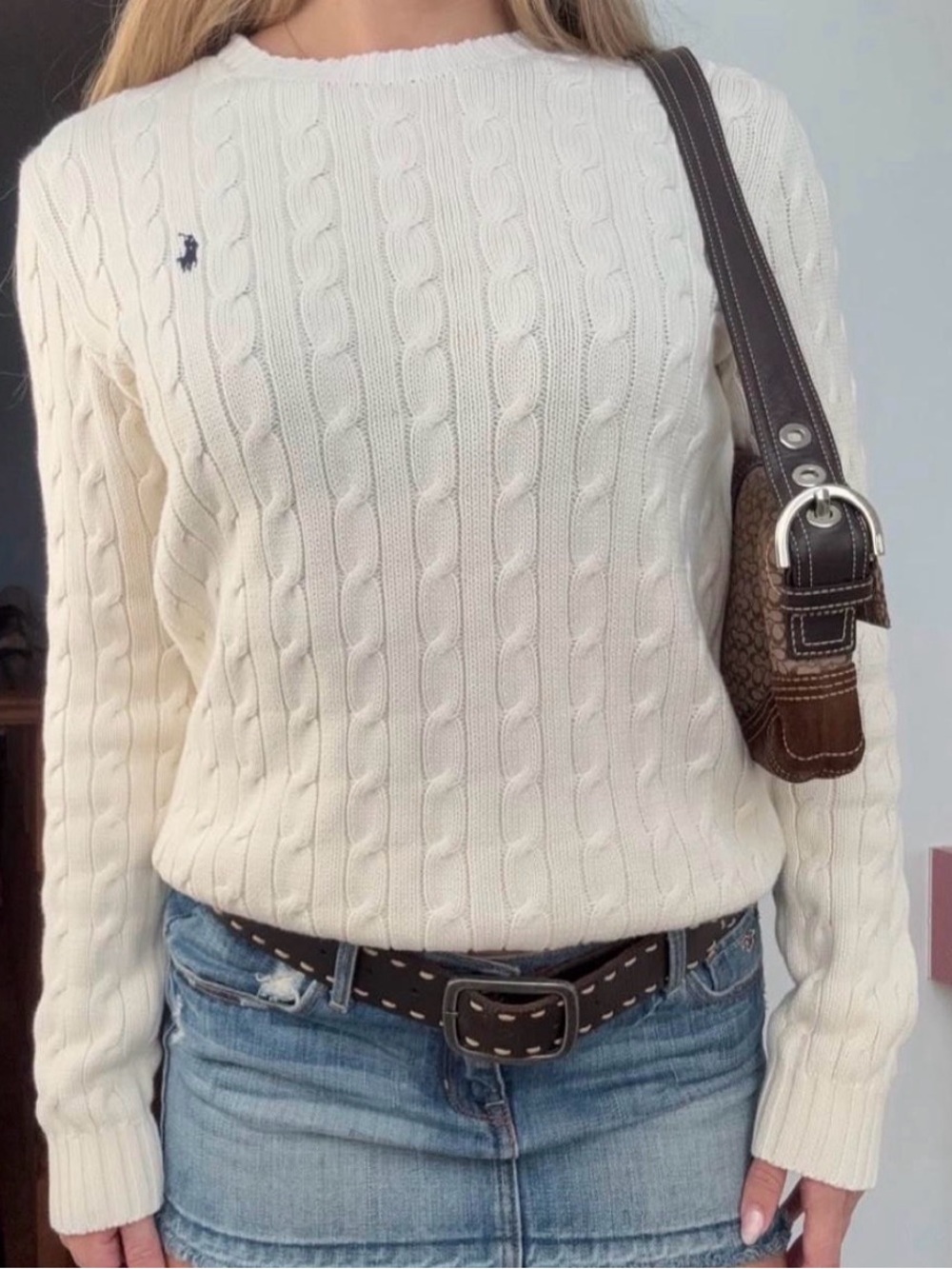 Ralph Lauren Cream Cable Knit